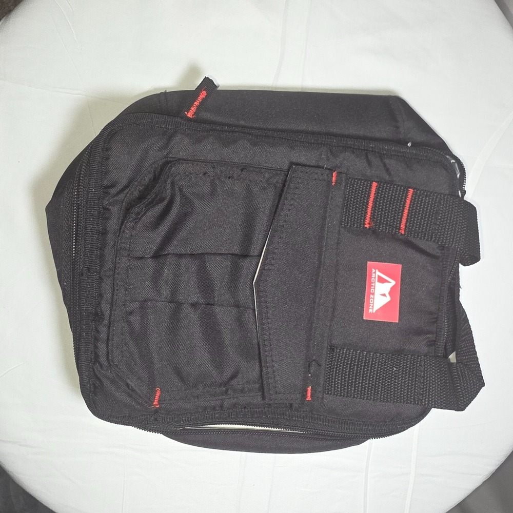 Arctic Zone Black Insulated Lunch Tote w/ Bottle Holder – New w/ Tags